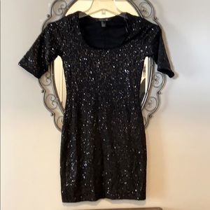 Sequin black dress